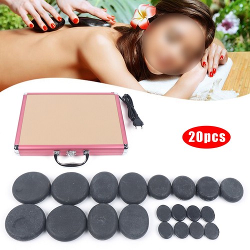 Hot stone massage set groß - stone,