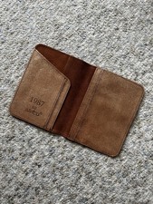 Passport Reise-Portemonnaie, Passeport-Etui aus Leder Braun 1987 by Abaco