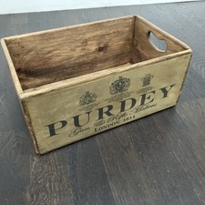 35 cm Vintage Stil gewachste Holz Purdey Schrotflinte Gewehrmacher Aufbewahrungsbox