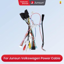 Junsun Android 13 Autoradio Kabelbaum Power Plug Kabel für VW Golf 16Pin ISO DIY