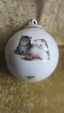 Porzellan Kugel Zierkugel Fensterdeko Kämmer & Reinhardt Motiv Katzen Ø ca 13 cm
