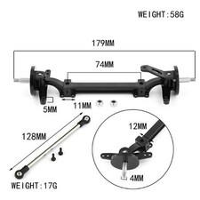 Metall Lenkung Vorderachse Lenkung Tie Rod DIY Zubehör für 1/14 Tamiya RC Auto