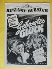 Geborgtes Glück / EA-Werberatschlag 1952 / Van Johnson, Ruth Roman, D. McGuire
