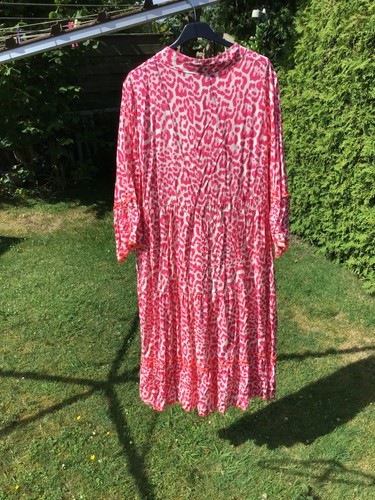 Sommerkleid rosa leo - leo, midikleid