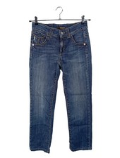 CAMBIO Straight-Leg Jeans Damen Jeans Gr. DE 38 blau Casual-Look