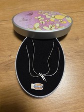 Fossil DAMENKETTE + Anhänger 925 Silber gestempelt Doppelreihig OVP TOP Schmuck