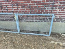 2 flg Tor Gitterstabmattenzaun Doppeltor 2 x 1,50m Industrietor Gittermattentor