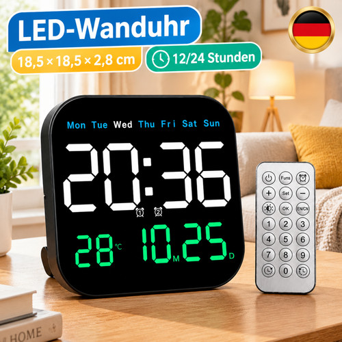 Wanduhr digitaluhr temperatur - wanduhr,