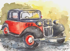 Aquarell original auto - original,