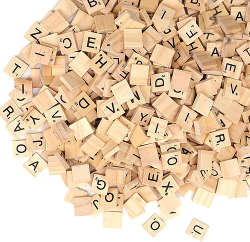 Holzbuchstaben set 500 - 500, stück