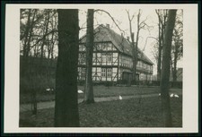 Foto AK Fachwerkbau mit Satteldach - Gutshaus Gebäude Niedersachsen ? - 1935