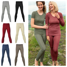 Engel Leggins Wolle Seide ( Merino Schurwolle) Damen Unterwäsche lange Unterhose
