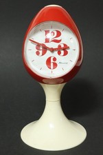 Blessing Space Age 70er Jahre Wecker Uhr Tischuhr Design Designer Uhren Ei clock