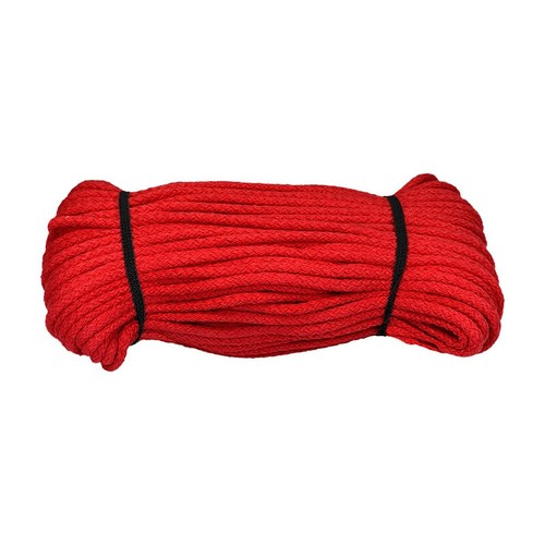 50m baumwollkordel 5mm rot - 50m,