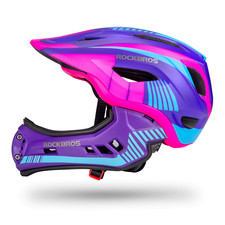 ROCKBROS Kinder Fahrradhelm Kinderhelm Abnehmbar Integriert SchutzHelm 48-57cm