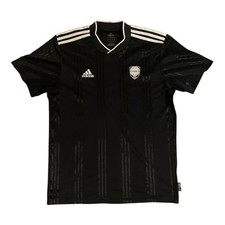 Adidas Training Trikot ca. M Fußball Herren Schwarz Weiß adipure gestreift Y2K