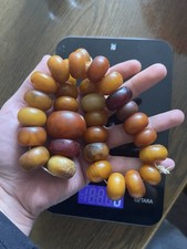 African Amber Halskette