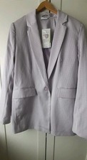 PAGEONE Business Blazer Sakko weit geschnitten Oversize lila M, 36 NEU Etikett