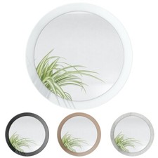 Spiegel rund Wandspiegel Globe 50 cm mit MDF-Rahmen, für Flur & Wohnzimmer