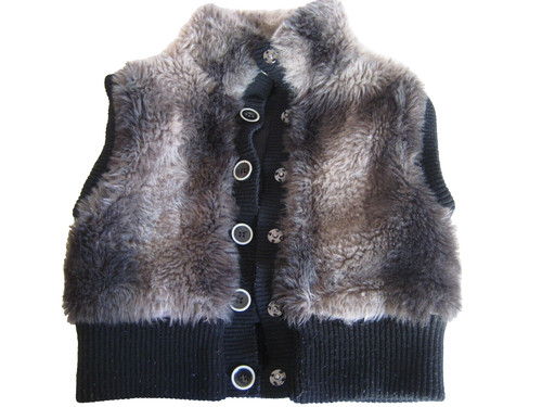 Cks weste jacke kunstfell für - kunstfell,