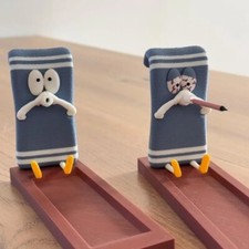 Lustiger Räucherstäbchenhalter in Handtuchform Brenner Aschefänger Ornament Dekor