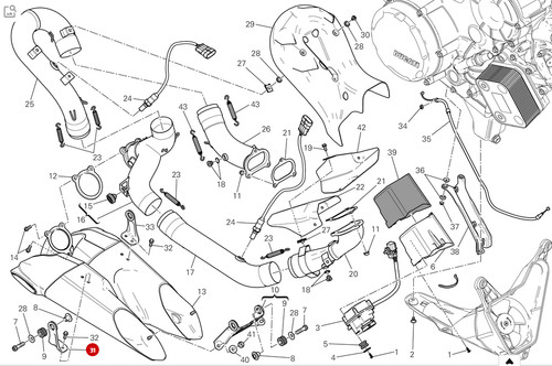 Ducati auspuffhalterung - ducati,