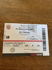 Used Sammler Ticket FC Bayern München vs SC Freiburg 1. BL Saison 2010/11