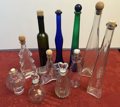Schöne glasflaschen likör - 11,
