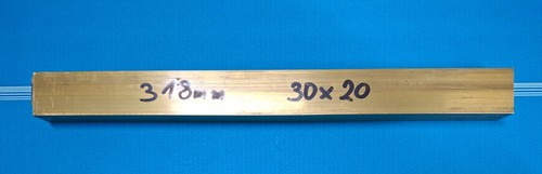 Messing 30x20mm länge - 1x,