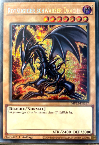 Rotäugiger schwarzer drache - rotäugiger,