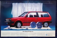 VW Polo GT, 75 PS, originale Werbung aus 1987, Typ 86 C,   Großformat