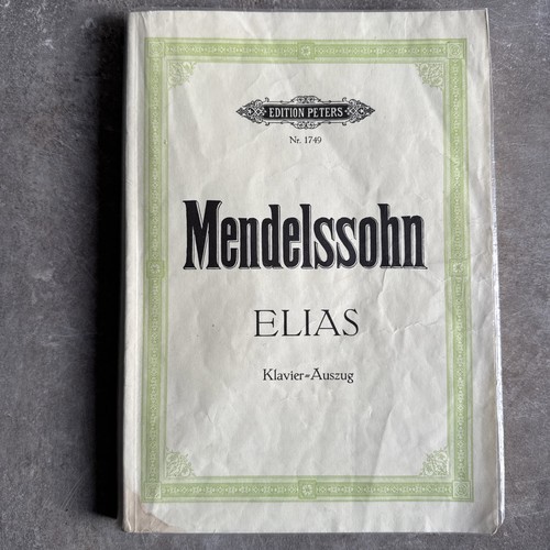 Klavierauszug mendelssohn - klavierauszug,