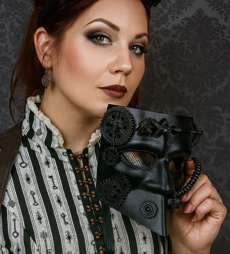 Venezianische steampunk maske - steampunk,