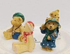 4x Miniatur Teddybären 2cm
