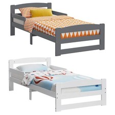 Jugendbett Einzelbett Bettgestell Lattenrost Kinderbett Massivholzbett Juskys®