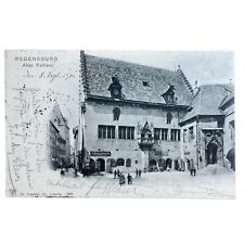 Postkarte AK Regensburg Altes Rathaus Gelaufen 1901 Juwelier