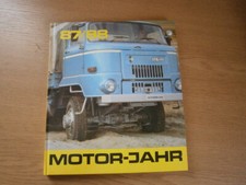 "Motor-Jahr 1987/88" DDR KFZ Jahrbuch u.a. IFA L60, MZ ETZ 150, QEK Aero, CT7...
