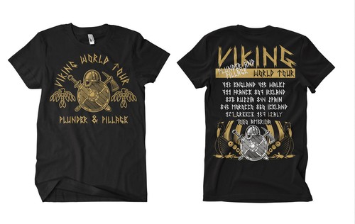 Viking world tour shirt - world, t-shirt