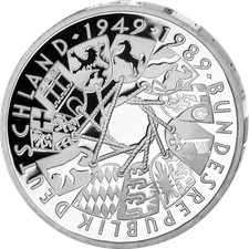 Silbermünze 10 DM. 40 Jahre