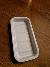 Alte Emaille Seifenschale Schwammablage Küche Shabby Emaile Selten Antik