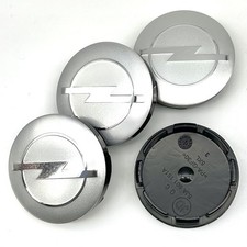 NEU 4x 56mm Für Opel Logo Nabendeckel Alufelge Radmitte Felgendeckel Silber Auto