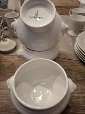 Suppentassen weiß, mit