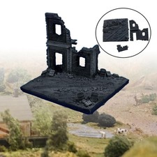 1:72 zerstört Haus Modell