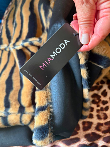 Mia moda damen weste - mia, kunstpelz