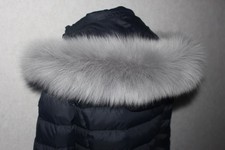 Pelzstreifen Lammfell Pelzkragen Kapuzenfell Schal Echtfell Pelz für Jacke,Parka