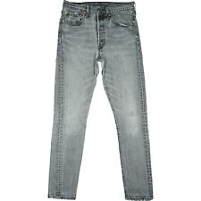 LEVIS 501 W28 Jeans Hose grau Herren Skinny Slim Leg stretch used Look 44 S L30