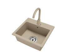 Beige DON-Granitspüle mit