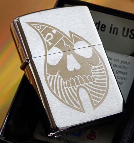 Zippo lighter skull in - zippo, ⁕