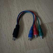 7-Pin S-Video zu 3-RCA Chinch Component Komponenten-Kabel TV-AV-Adapter