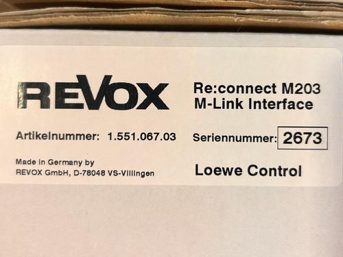 Revox connect m203 - re:,